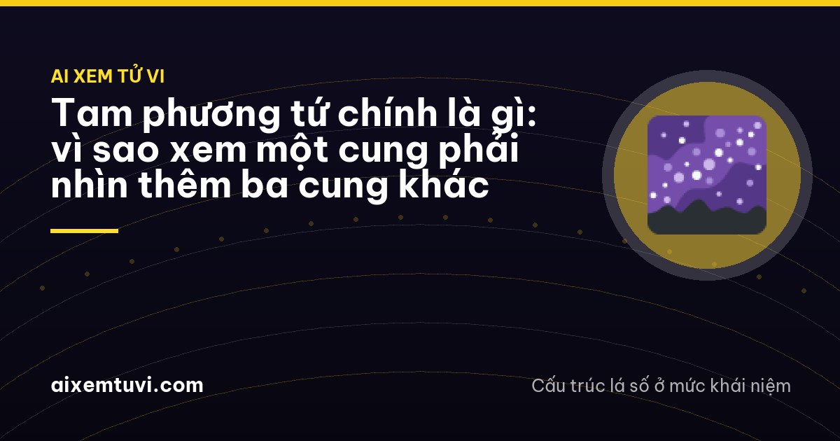 Wide shot of four Vietnamese friends seen from behind sitting around a square bamboo table on a Hải Phòng rooftop at night, strings of warm lights, starry sky